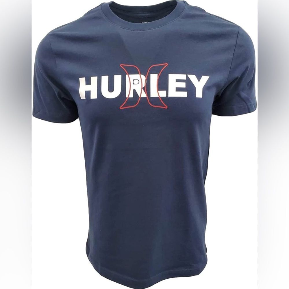 Hurley 100% Cotton Signature Logo Graphic Tee Shirt Casual Essential M